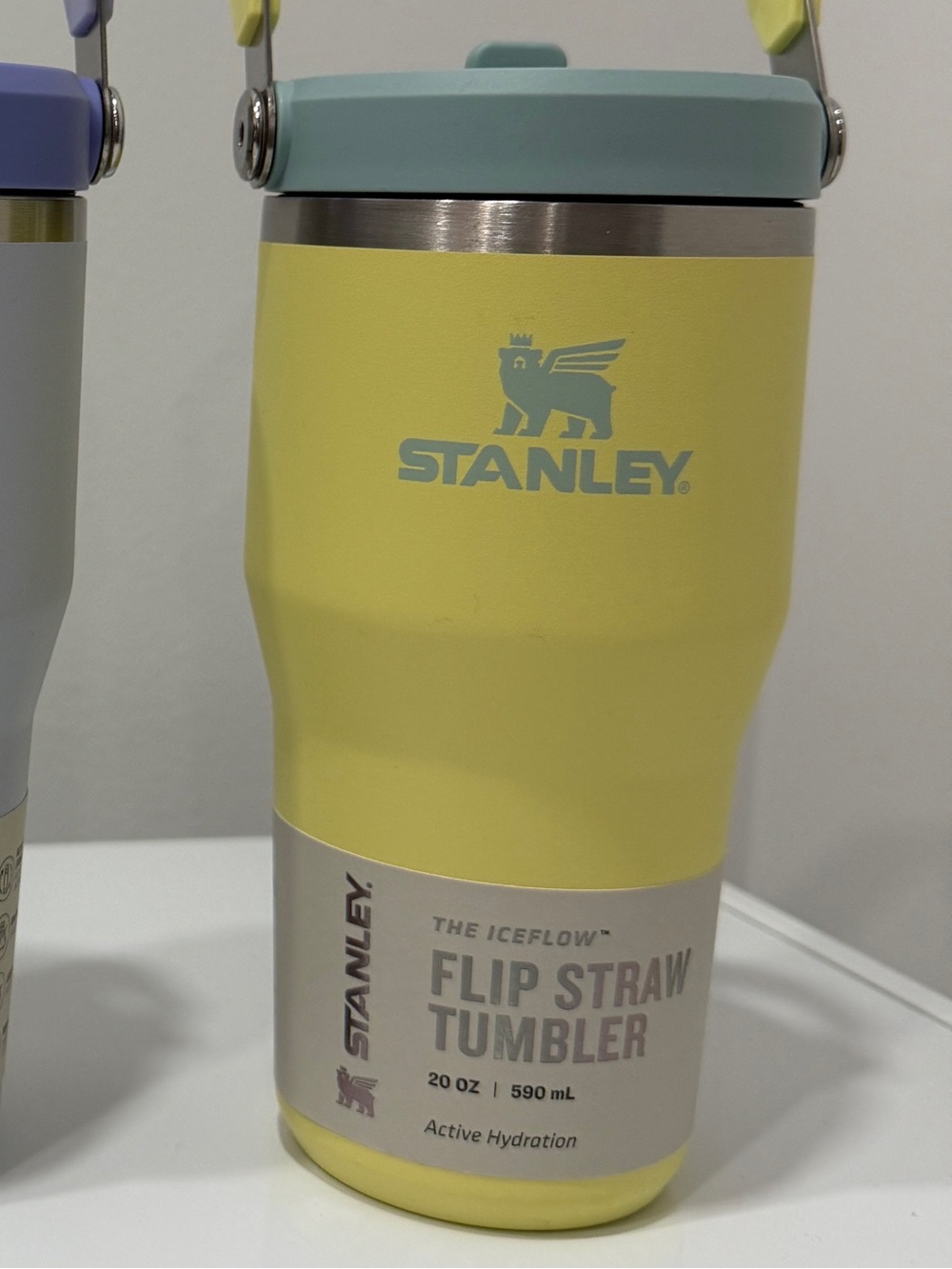 Yellow 20oz Stanley Flip Straw Tumblers 590ml
